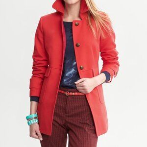 Red Banana Republic Textured Coat - Large